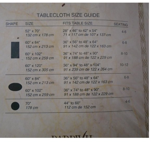 Vintage Bardwil Empress Jacquard Tablecloth 60"x102" Ivory Oblong Poly-Cotton - Picture 4 of 5